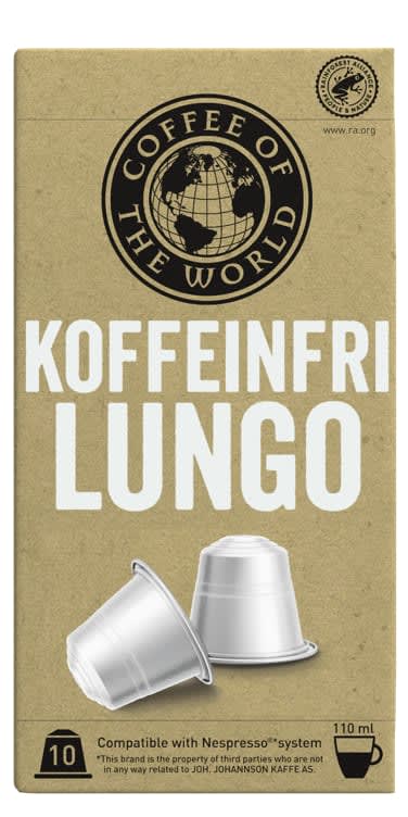 Cotw Lungo Koffeinfri Kapsel 10stk