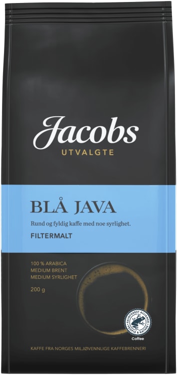 Blå Java Filtermalt 200g