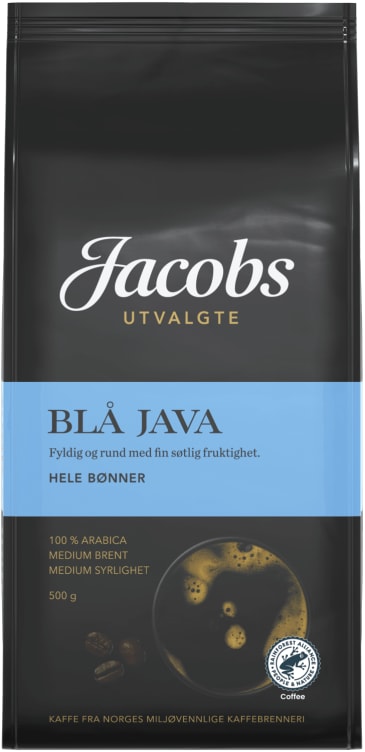 Blå Java Hele Bønner 500g Jacobs Utvalgte