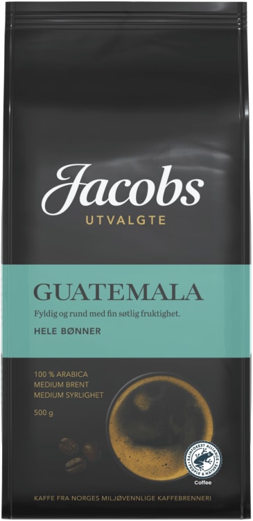 Guatemala Kaffe Hele Bønner 500g Jacobs Utvalgte