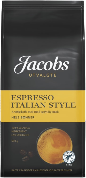 Espresso Italian Hele Bønner 500g Jacobs Utvalgte