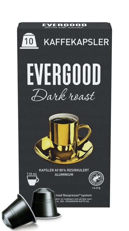 Bilde av Evergood Dark Roast Kaffekapsel 10stk Kaffe