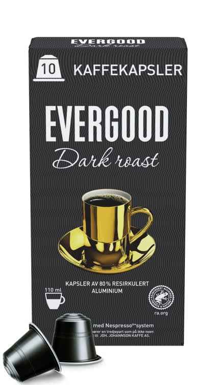 Evergood Dark Roast Kaffekapsel 10stk Kaffe