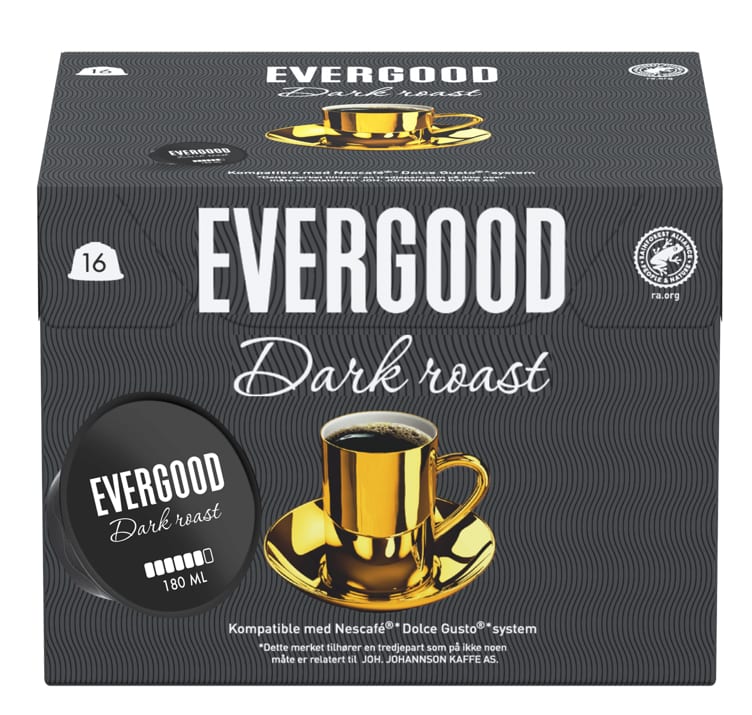 Bilde av Evergood Dark Roast Kaffekapsel 16stk