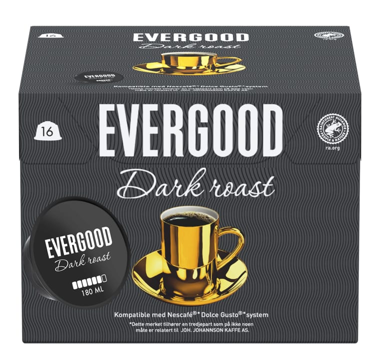 Evergood Dark Roast Kaffekapsel 16stk