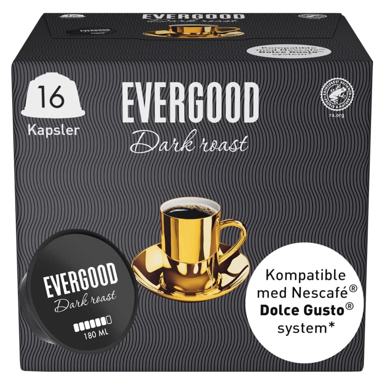 Bilde av Evergood Dark Roast Kaffekapsel 16stk