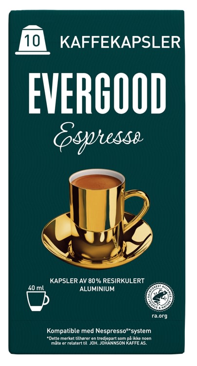 Product Image for Evergood Espresso Kaffekapsel 10stk