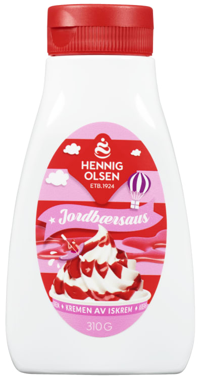 Jordbærsaus 310g Hennig-Olsen