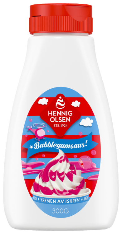 Bubblegumsaus 300g Hennig-Olsen Is