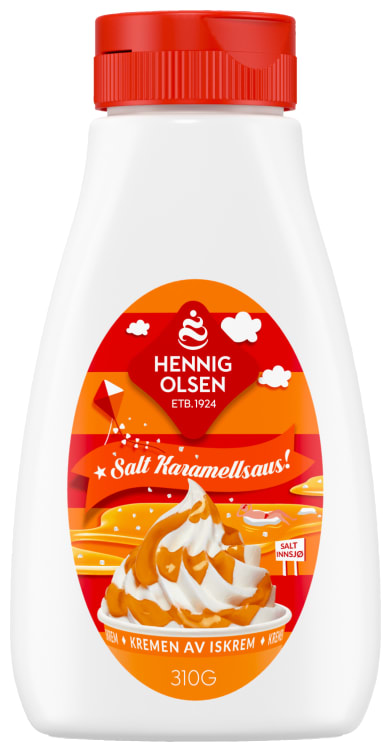 Salt Karamellsaus 310g Hennig-Olsen Is
