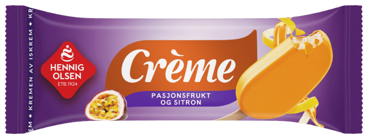 Creme Pasjonandsitron 110ml Hennig Olsen Kassalapp®