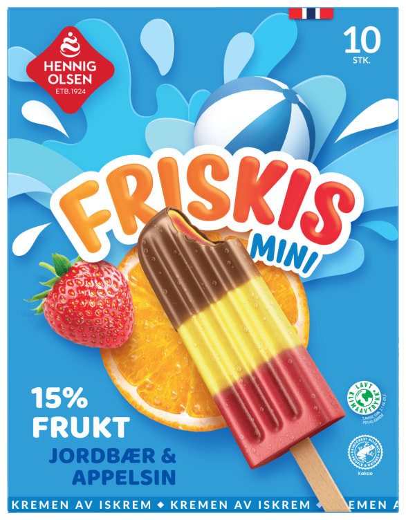 Friskis Jordbær&App.10stk Hennig-Olsen