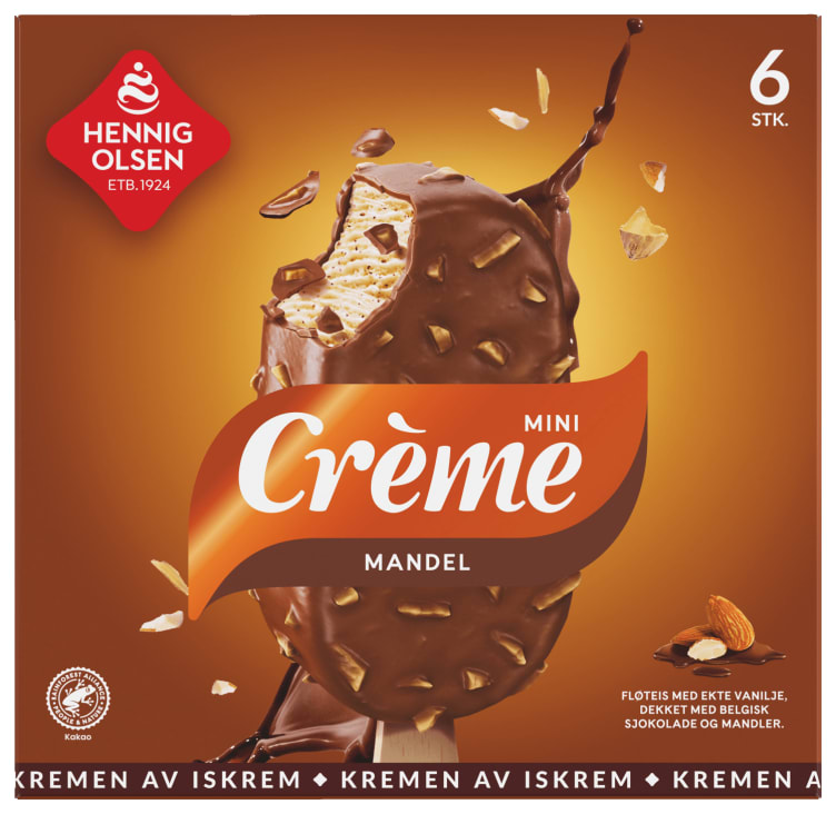 Creme Mini Mandel 6stk Hennig-Olsen