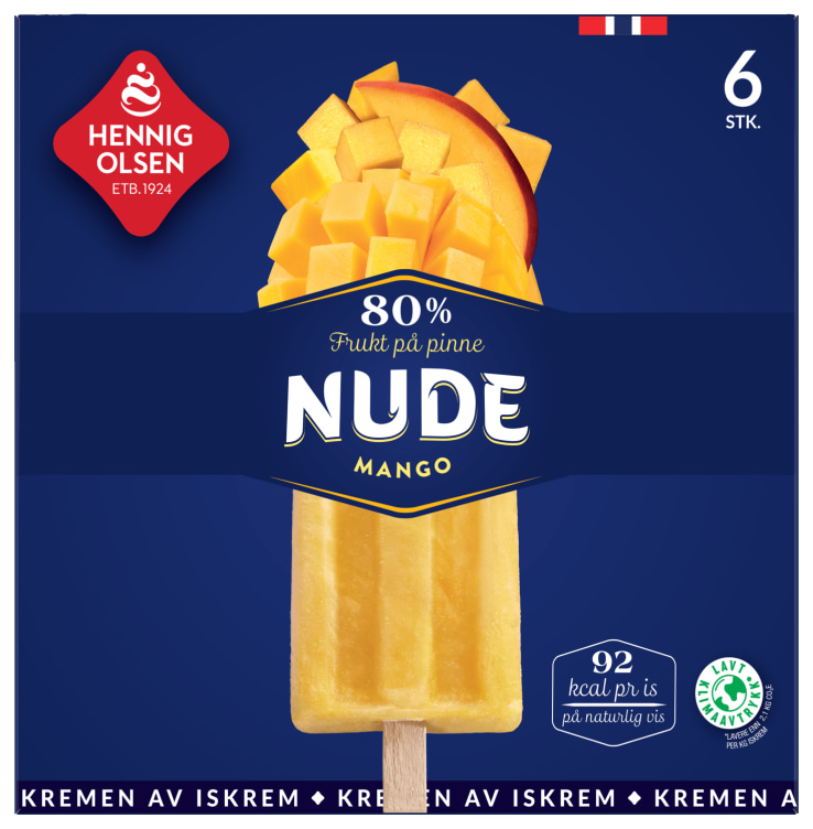 Nude Mango 80% Frukt 6stk Hennig-Olsen