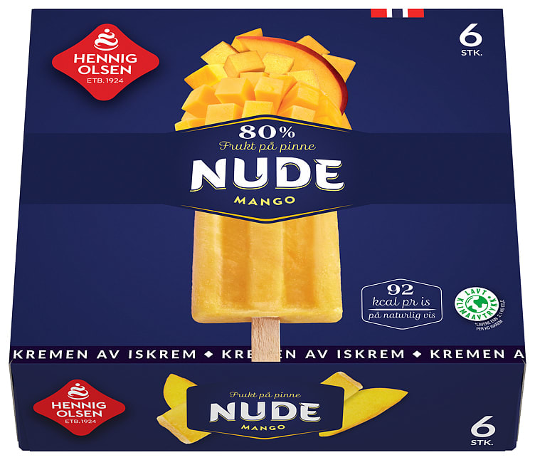 NUDE MANGO 80% FRUKT MULTIPACK 6STK HEO