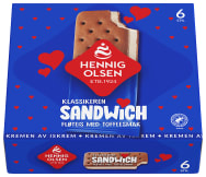 Sandwich Toffesmak 6stk Hennig-Olsen