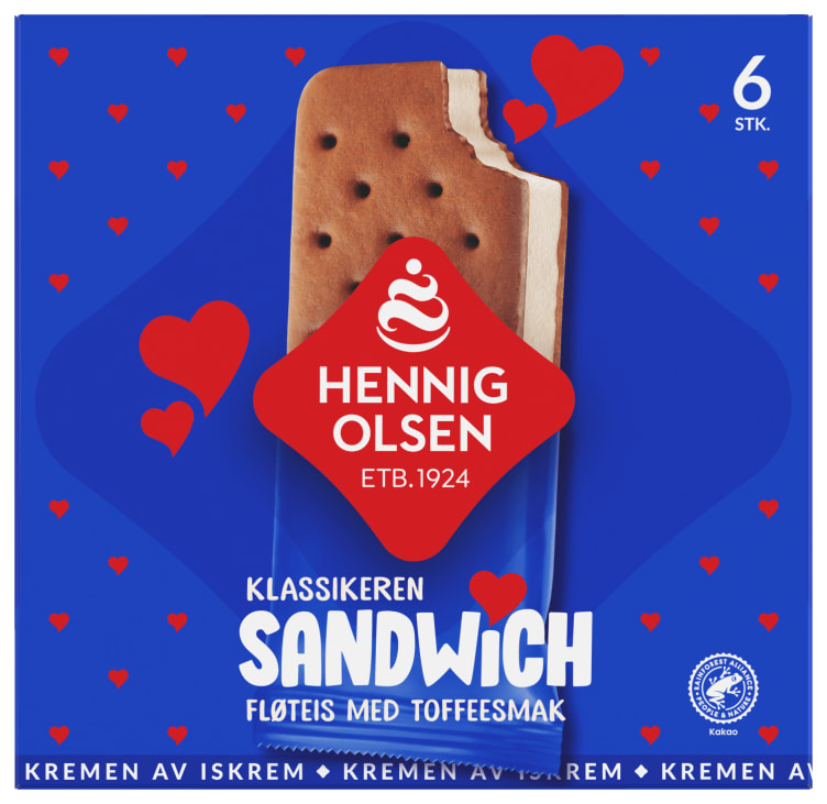 Sandwich 6stk Henning Olsen