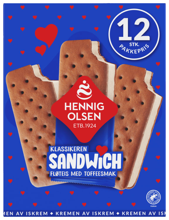 Sandwich 12stk Henning Olsen