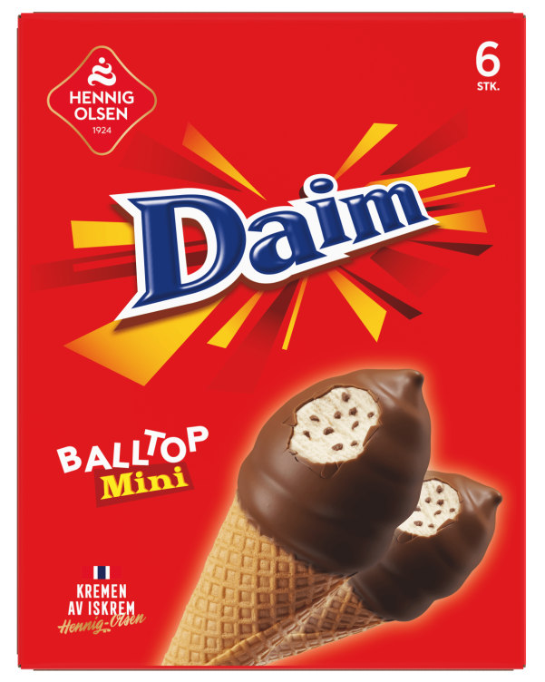 Daim Balltop Mini 6stk