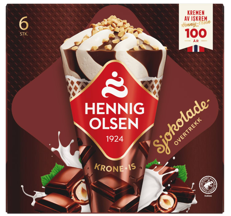 Krone-Is Sjokolade Multipack 6stk Hennig Olsen