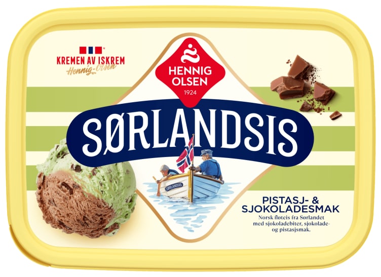 Sørlandsis Pistasj&Sjokolade 1,2l