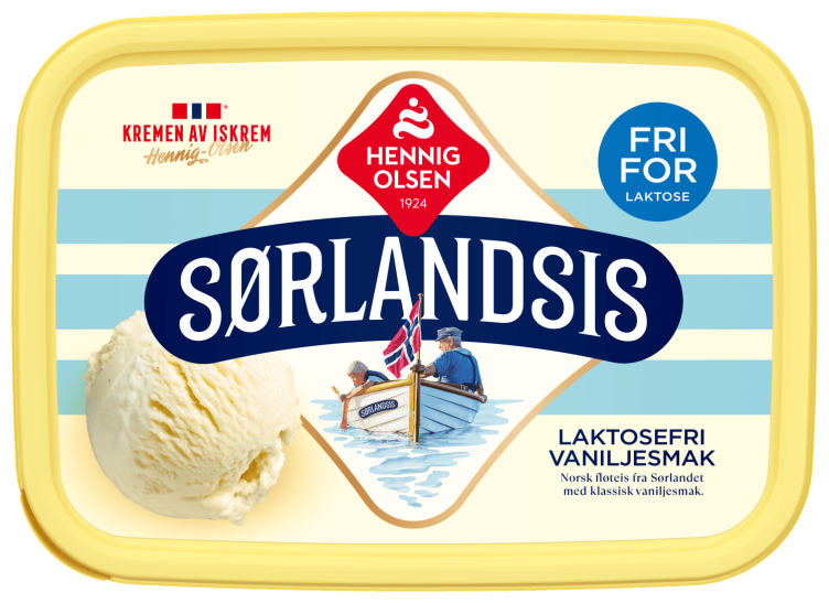 Sørlandsis Laktosefri 1,2l