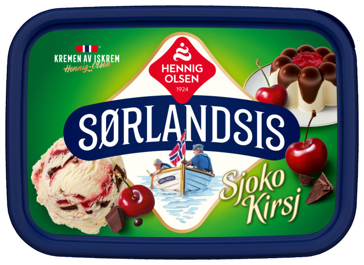 Sørlandsis Sjokokirsj 1l Hennig-Olsen Is