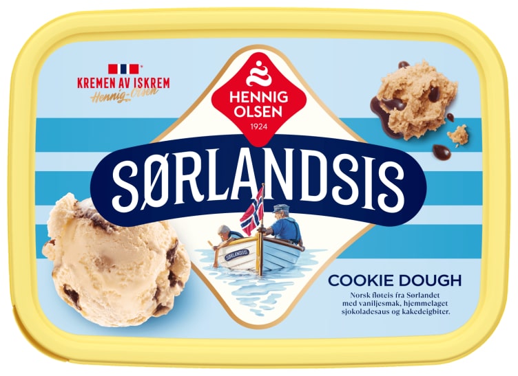 Sørlandsis Cookie Dough 1l Hennig-Olsen-Is