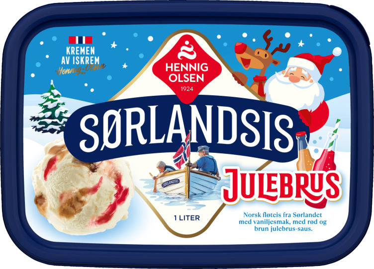 Sørlandsis Julebrus 1l Hennig-Olsen-Is