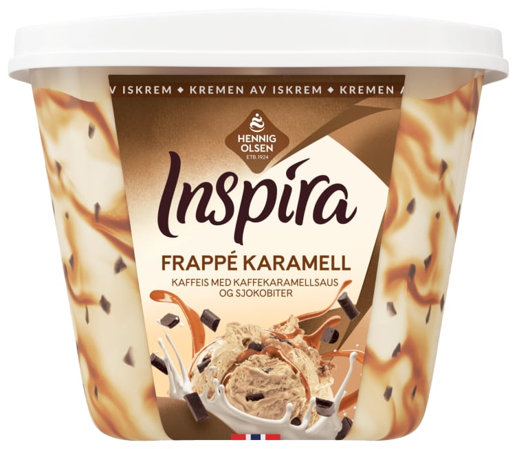 Inspira Iskrem Frappe Karamell 0,9l Heo