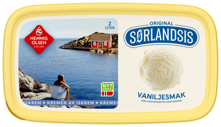 Sørlandsis Vanilje 2l Hennig-Olsen