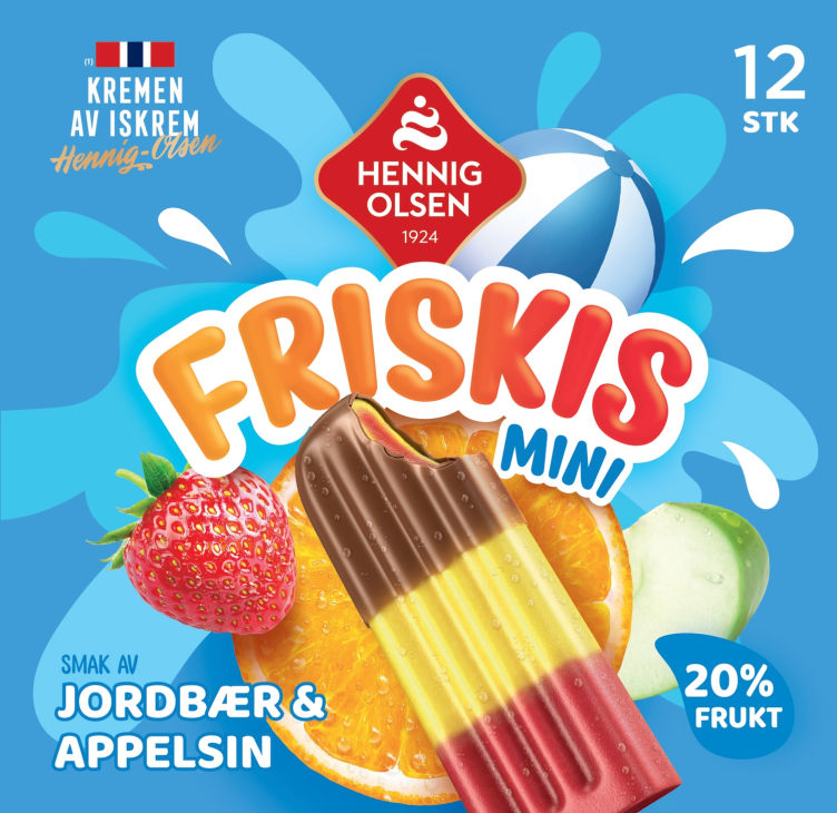 Friskis Appelsin&Jordbær 12stk