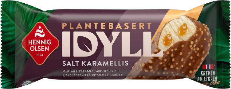 Idyll Salt Karamell Plantebasert, 100ml Hennig-Olsen Is