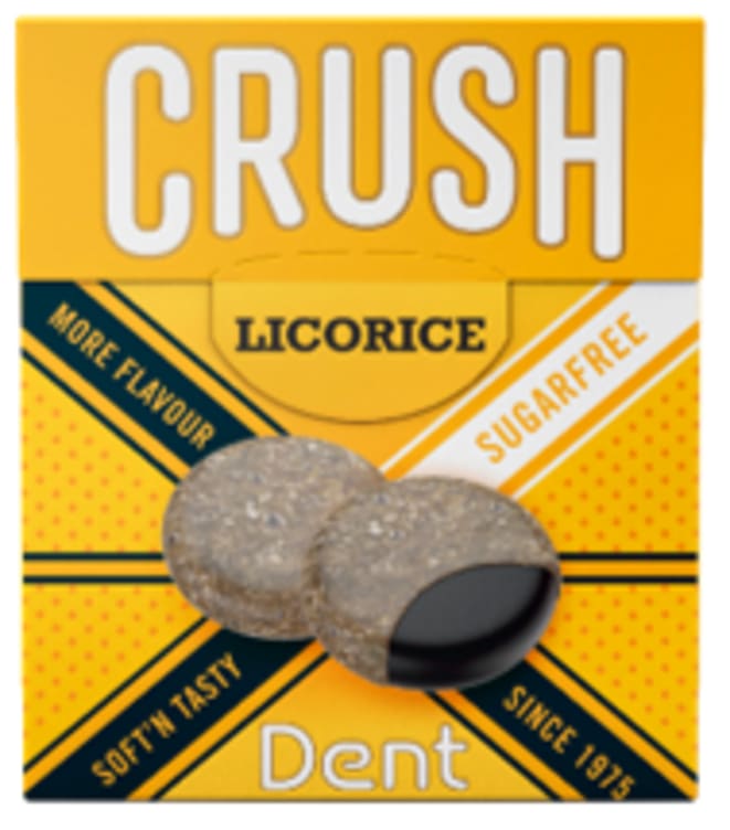 Dent Crush u/Sukker Licorice 25g