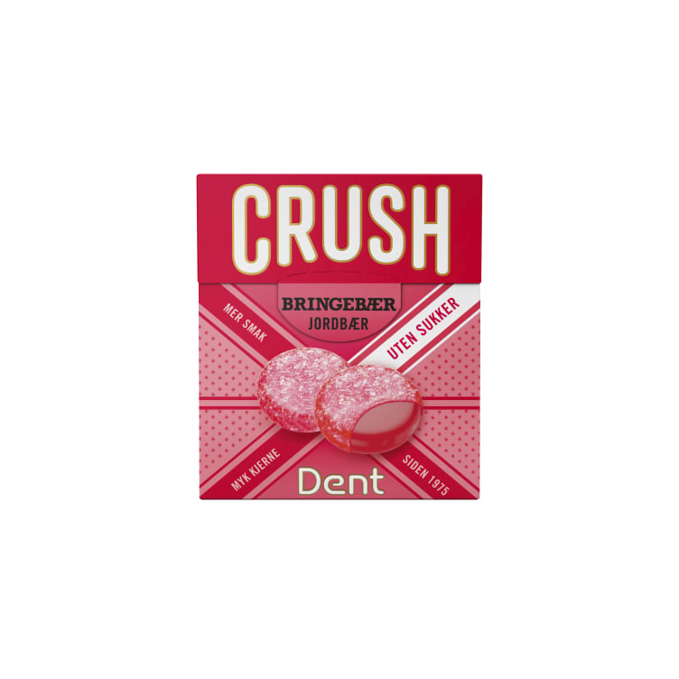 Dent Crush Bringebær Sukkerfri 25g