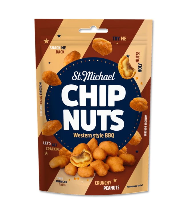 Bilde av Chip Nuts Barbeque 110g St.Micahel