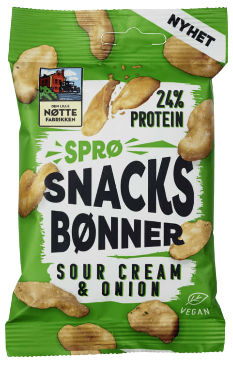 Bilde av Snacksbønner Sourcream&Onion 60g Dln