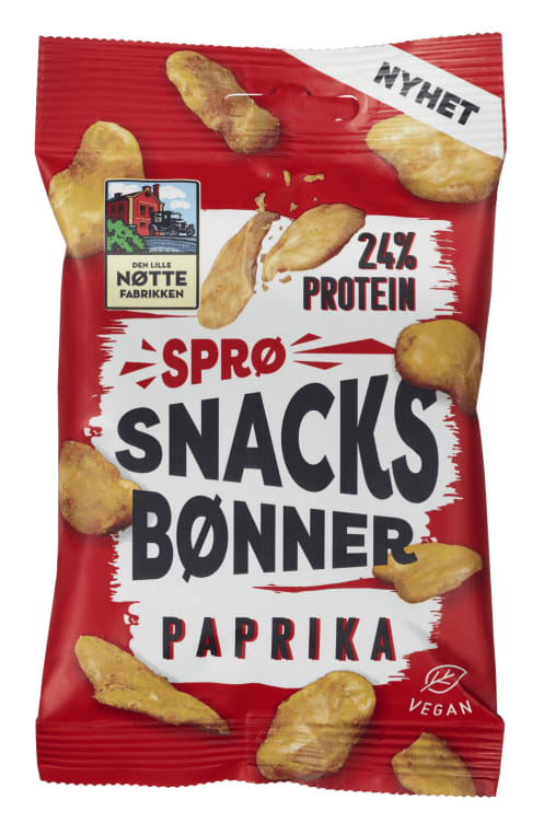 Snacksbønner Paprika 60g Dln