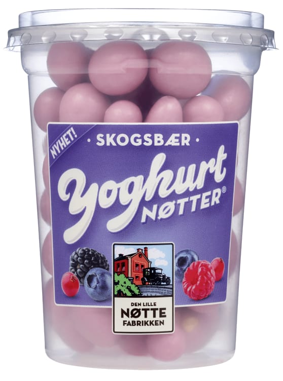 Yoghurtnøtter Skogsbær 120g Den Lille Nøttef