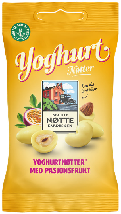 Yoghurtnøtt Pasjon 70g Dln