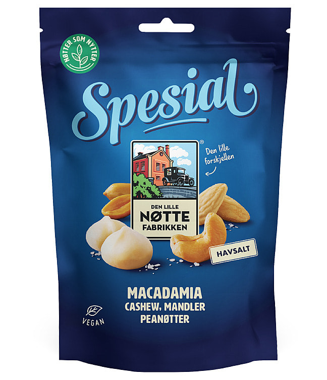 Spesial med Havsalt 160g Den Lille Nøttefabrikken