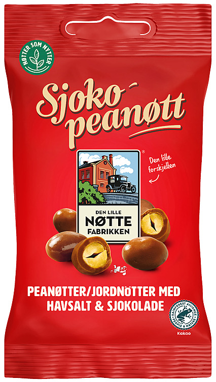Sjokopeanøtt 80g Den Lille Nøttefabrikken
