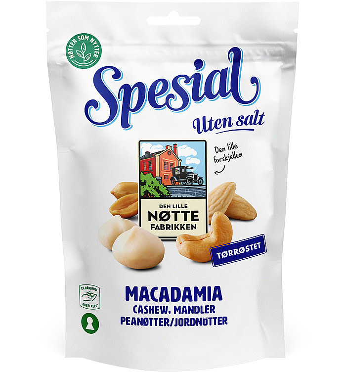 Spesial Nøtter u/Salt 160g Dln