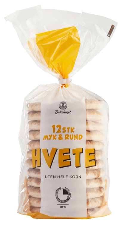 Myk&Rund Hvete 12stk 450g