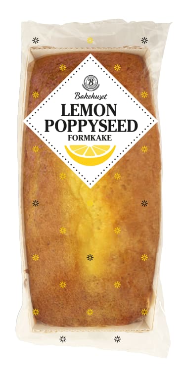 Formkake Lemon Poppyseed 270g Bakehuset