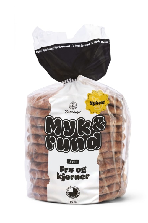 Myk&Rund Frø og Kjerner 450g Bakehuset