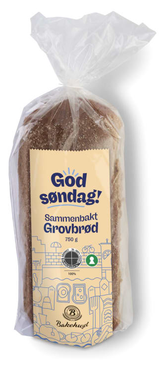 Grovbrød Sammenbakt God Søndag 750g