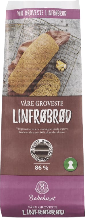 Bilde av Linfrøbrød Våre Groveste 750g Bakehuset