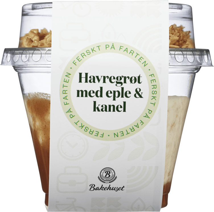 Havregrøt Eple&Kanel 210g Bakehuset
