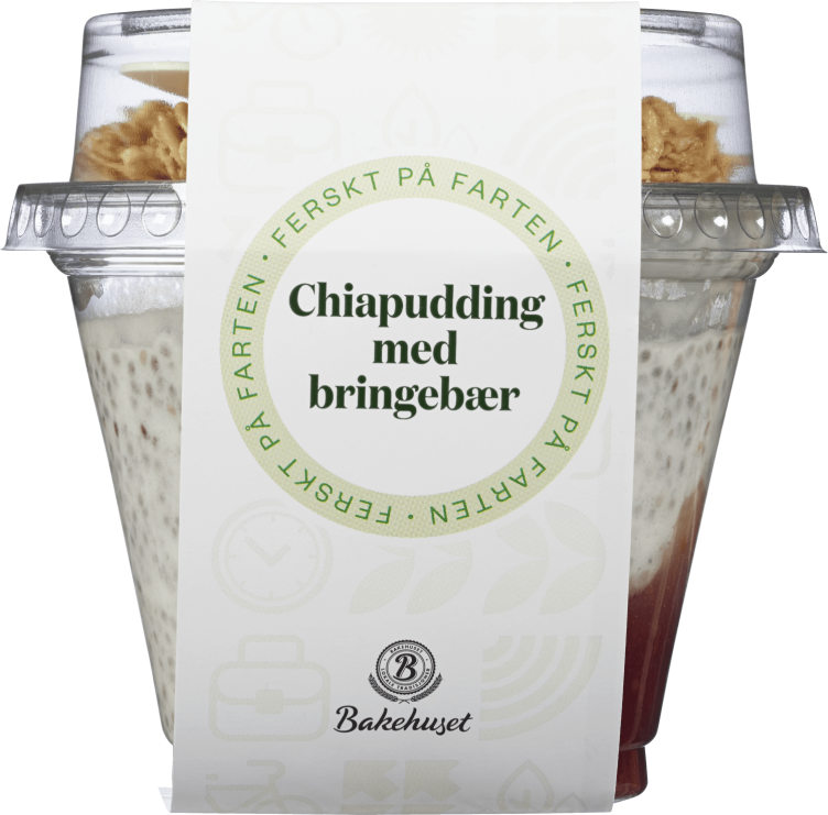 Chiapudding med Bringebær 210g Bakehuset